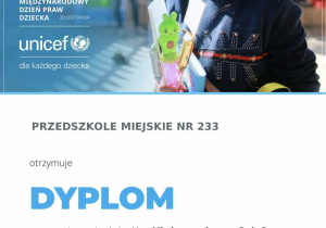 Dyplom UNICEF